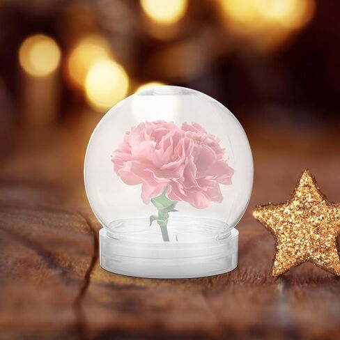 BESTOYARD 10Pcs Plastic Snow Globe DIY 3 Inch Snow Globes, Clear Plastic Water Globe Water Globe Jar with Screw Off Cap Candy Cookies Jar for DIY Crafts Christmas Plant Flower Moss Landscape in Saudi Arabia
