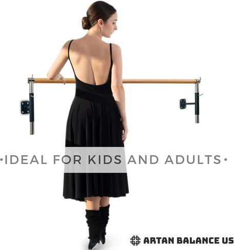 Ballet Barre Wall Mounted for Home or Studio Dance Training, Yoga, Stretching, and Pilates, Posture for Kids and Adults, Beginner Friendly, Dancer in Saudi Arabia