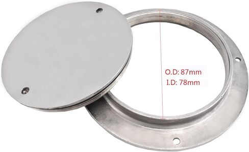 قارب 316 الفولاذ المقاوم للصدأ 3 ''(78 مللي متر) لوح ظهر السفينة مقاوم للماء/غطاء الوصول/لوحة ظهر السفينة/غطاء الفتحة تجهيزات الأجهزة البحرية in Kuwait