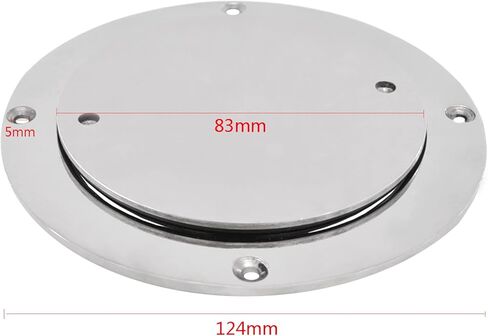 قارب 316 الفولاذ المقاوم للصدأ 3 ''(78 مللي متر) لوح ظهر السفينة مقاوم للماء/غطاء الوصول/لوحة ظهر السفينة/غطاء الفتحة تجهيزات الأجهزة البحرية in Kuwait