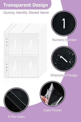 100 Envelopes Money Saving Challenge Budget Binder, Envelope Savings Challenge Book, 52 Week Money Binder For Cash Saving Budget Book With Pouches Halloween, Christmas, Gifts For Friends White in Saudi Arabia