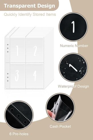 100 Envelopes Money Saving Challenge Budget Binder, Envelope Savings Challenge Book, 52 Week Money Binder For Cash Saving Budget Book With Pouches Halloween, Christmas, Gifts For Friends White in Saudi Arabia