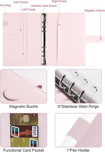 100 Envelopes Money Saving Challenge Budget Binder, Envelope Savings Challenge Book, 52 Week Money Binder For Cash Saving Budget Book With Pouches Halloween, Christmas, Gifts For Friends White in Saudi Arabia