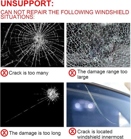 طقم إصلاح زجاج السيارات DIY، طقم إصلاح شقوق الزجاج الأمامي، طقم إصلاح نافذة السيارة لإصلاح شقوق الزجاج الأمامي، أهلة نصف القمر، رقائق النجوم، عين الثيران.- إصدار جديد 2022. (أخضر، عبوة واحدة) in Saudi Arabia