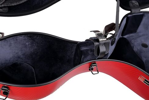 حقيبة كروس روك من ألياف الكربون المركبة تناسب 4/4 تشيلو، مع عجلات وحقيبة ظهر - أسود (CRF4020CEFBK-2) in Kuwait