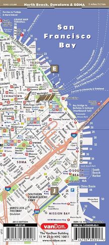 StreetSmart San Francisco Map by VanDam – Laminated pocket size City Street map to SF, CA with all attractions, sights, museums, hotels, beaches & BART, MUNI, CalTrain Transit Info, 2024 Edition in Saudi Arabia