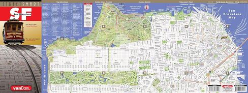 StreetSmart San Francisco Map by VanDam – Laminated pocket size City Street map to SF, CA with all attractions, sights, museums, hotels, beaches & BART, MUNI, CalTrain Transit Info, 2024 Edition in Saudi Arabia