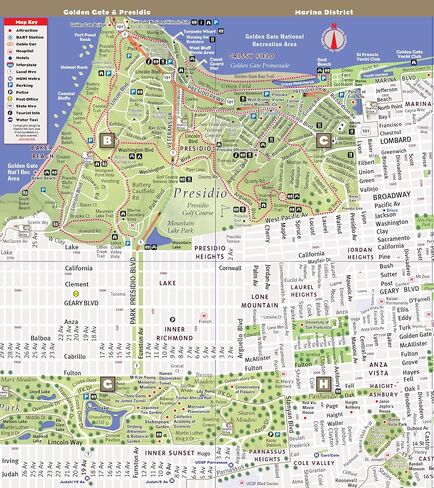 StreetSmart San Francisco Map by VanDam – Laminated pocket size City Street map to SF, CA with all attractions, sights, museums, hotels, beaches & BART, MUNI, CalTrain Transit Info, 2024 Edition in Saudi Arabia