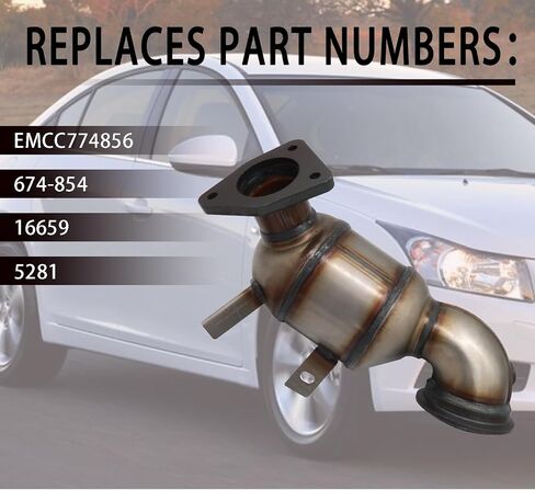 محول حفاز متعدد، متوافق مع Chevy Cruze 2011-2016/Sonic 2012-2018/Trax 2013-2019/Buick Encore 2013-2018 يستبدل # 674-854 55578984 13265369 in Saudi Arabia