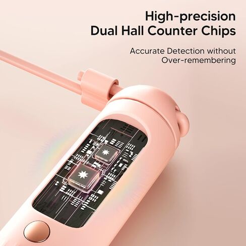 arboleaf Smart Jump Rope, Cordless & Rechargeable Jump Ropes for Fitness with Counter, App Data Analysis Jumping Rope, Adjustable Anti-Tangle PVC Jump Rope for Men, Women, Kids - Indoor/Outdoor in Kuwait