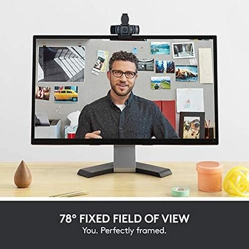 كاميرا ويب Logitech C920e HD 1080p مزودة بميكروفون، معتمدة للتكبير، متوافقة مع Microsoft Teams، متوافقة مع TAA (متجددة) in Kuwait
