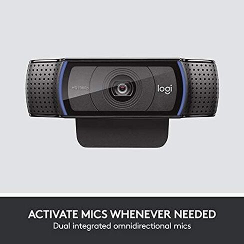 كاميرا ويب Logitech C920e HD 1080p مزودة بميكروفون، معتمدة للتكبير، متوافقة مع Microsoft Teams، متوافقة مع TAA (متجددة) in Kuwait