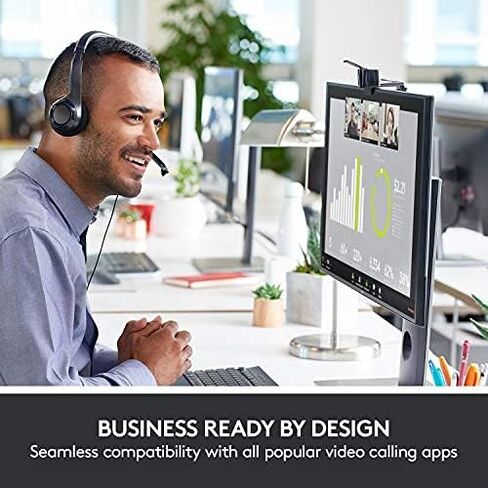 كاميرا ويب Logitech C920e HD 1080p مزودة بميكروفون، معتمدة للتكبير، متوافقة مع Microsoft Teams، متوافقة مع TAA (متجددة) in Kuwait