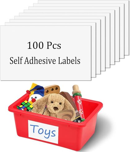 ملصقات كبيرة الحجم قابلة للإزالة لصناديق التخزين، 100 قطعة من الملصقات ذاتية اللصق، لا تترك بقايا ومقاومة للماء/الزيت/التمزق لمشاريع التنظيم المنزلي، وصناديق التخزين، وصناديق التعبئة (6 × 4 بوصة) in Kuwait