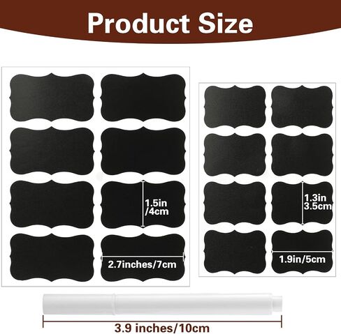 128Pcs Chalkboard Labels Chalk Labels for Containers Chalkboard Labels for Storage Bins Black Labels Basket Labels for Storage Bins Clip On Labels for Storage Bins with White Chalk Markers in Saudi Arabia