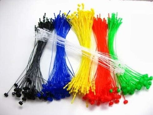 3000 Tags 6 Colors Combo 500 Each Plastic Snap Lock Loop Pin Security Ties Fastener Manual No Tag Gun Required in Saudi Arabia