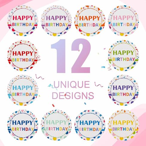 240 قطعة من ملصقات عيد ميلاد سعيد، ملصقات شكرًا لك، ملصقات شارة عيد ميلاد فنية لطيفة مقاس 2 بوصة، ملصقات دائرية، ملصقات هدايا لتغليف الهدايا، حقائب الهدايا in Kuwait