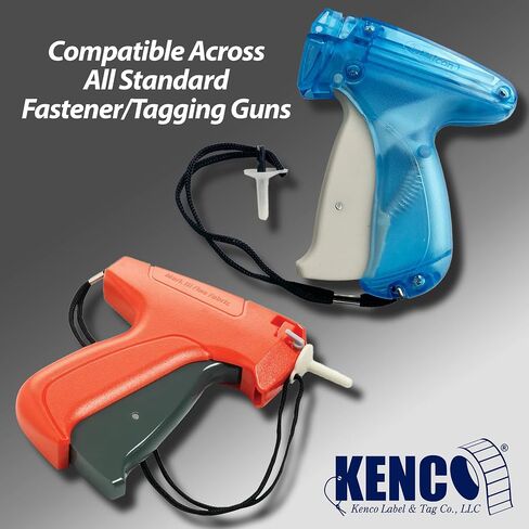 Kenco 1 Inch Standard Tagging Attachments, 1-in Fasteners for Tagging Retail, Consignment and Manufacturing - 5,000 Pieces Per Box 50 per Clip (1 Box 5,000 Fasteners, Black) in Saudi Arabia