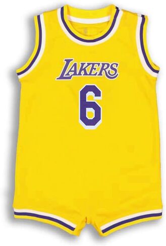 ملابس خارجية من Outerstuff Lebron James Los Angeles Lakers #6 Yellow Home لحديثي الولادة من الجيرسيه in Saudi Arabia