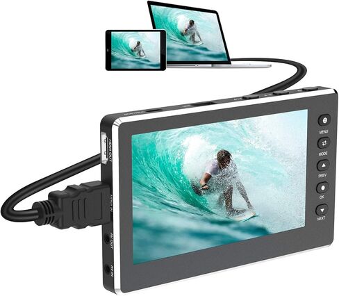 صندوق التقاط فيديو DIGITNOW HD 1080P 60FPS USB 2.0 محول فيديو إلى رقمي مع شاشة OLED مقاس 5 بوصات، التقاط مسجل فيديو AV&HDMI من VCR، وDVD، وأشرطة VHS، وHi8، وكاميرات الفيديو، وأنظمة الألعاب in Kuwait