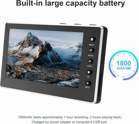 صندوق التقاط فيديو DIGITNOW HD 1080P 60FPS USB 2.0 محول فيديو إلى رقمي مع شاشة OLED مقاس 5 بوصات، التقاط مسجل فيديو AV&HDMI من VCR، وDVD، وأشرطة VHS، وHi8، وكاميرات الفيديو، وأنظمة الألعاب in Kuwait