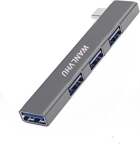 USB Hub for Laptop, 4-Port USB 3.0 hub USB Splitter, USB Expander for Laptop, PC, MacBook, Keyboard, Flash Drive, Mouse and More USB Devices (USB C Hub) in Kuwait