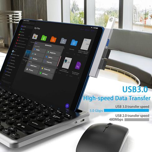 USB Hub for Laptop, 4-Port USB 3.0 hub USB Splitter, USB Expander for Laptop, PC, MacBook, Keyboard, Flash Drive, Mouse and More USB Devices (USB C Hub) in Kuwait