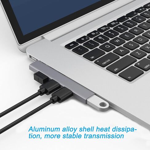 USB Hub for Laptop, 4-Port USB 3.0 hub USB Splitter, USB Expander for Laptop, PC, MacBook, Keyboard, Flash Drive, Mouse and More USB Devices (USB C Hub) in Kuwait