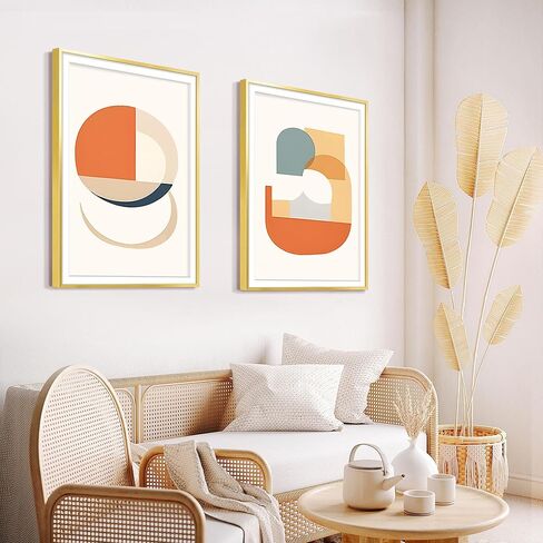 Aluminum 24 x 30 Picture Frame Gold, Premium Metal Poster Frame Display Pictures 24x30 with Mat or 22x28 Without Mat, Aluminum Frame and Polished Plexiglass, Suitable for Wall Decoration (1 Pack) in Kuwait