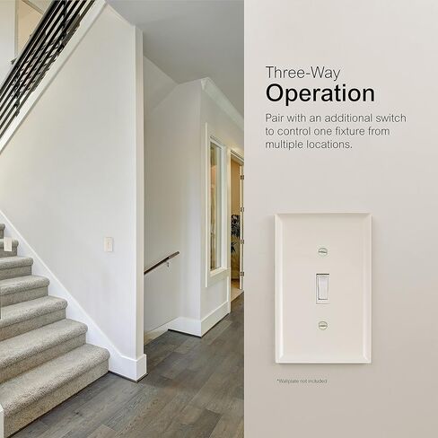 GE 3-Way Grounding Toggle Switch، 5 عبوات، في الحائط تشغيل/إيقاف المروحة واستبدال مفتاح الإضاءة، 15 أمبير، رائع للمنزل والمكتب والمطبخ، مدرج في قائمة UL، اللوز الخفيف، 44032 in Kuwait