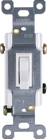 GE 3-Way Grounding Toggle Switch, 5 Pack, In Wall On/Off Fan & Light Switch Replacement, 15 Amp, Great for Home, Office & Kitchen, UL Listed, Light Almond, 44032 in Saudi Arabia