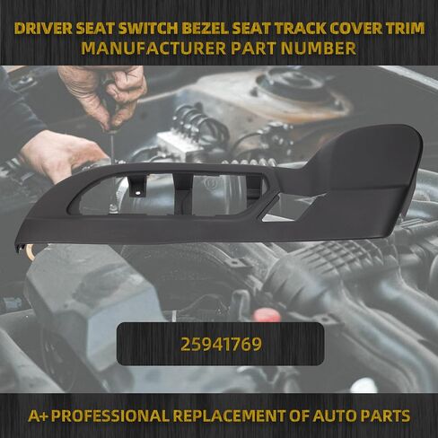 Dasbecan Black Driver Seat Side Track Cover Compatible with 2009-2017 GMC Acadia Chevrolet Traverse Buick Enclave Replace# 25941769 926-091 in Saudi Arabia
