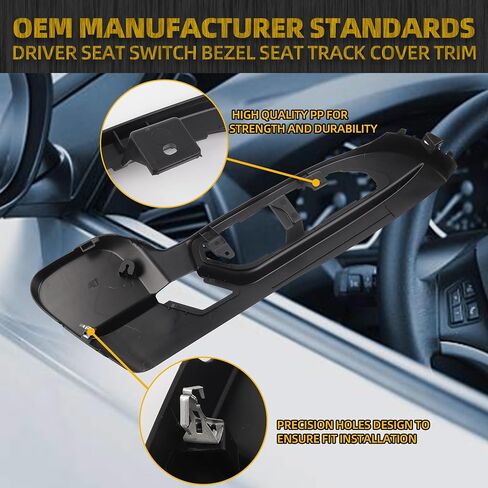 Dasbecan Black Driver Seat Side Track Cover Compatible with 2009-2017 GMC Acadia Chevrolet Traverse Buick Enclave Replace# 25941769 926-091 in Saudi Arabia