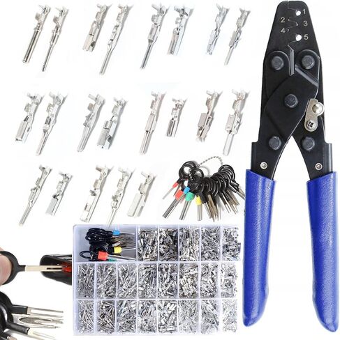 Automotive Wire connectors kit Car Electrical Motocycle Harness Male Female 1/1.5/1.8/2.2/2.8/3.5mm Terminal Removal Non-Insulated Plug Pins Removal kit Wiring Butt in Saudi Arabia