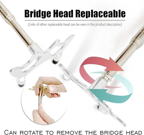 عصا جسر البلياردو، عصا جسر البلياردو القابلة للسحب مع رأس، ملحق جديلة (رأس جسر متقاطع فضي، مقبض من الفوم) in Kuwait