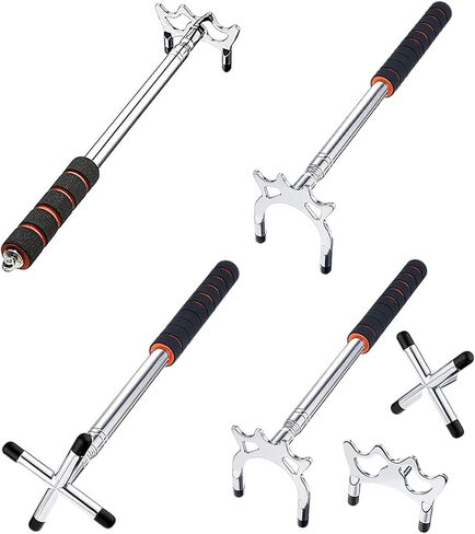 عصا جسر البلياردو، عصا جسر البلياردو القابلة للسحب مع رأس، ملحق جديلة (رأس جسر متقاطع فضي، مقبض من الفوم) in Kuwait