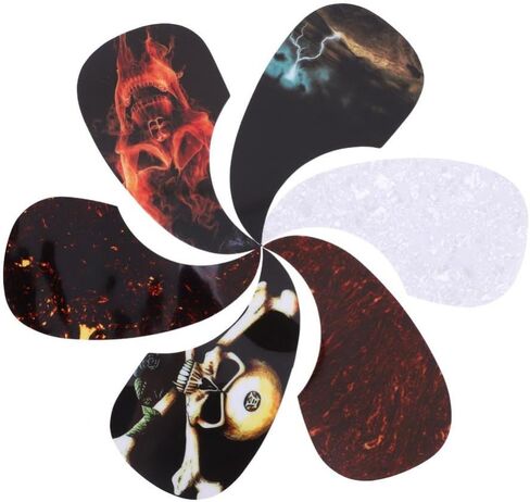 6Pcs Guitar Pickguard, Self Adhesive Teardrop Acoustic Guitar Pick Guard Musical Instrument Accessory Guitar Pickguard Guitar Pick Guards Acoustic Pickguard White Guitar Pick Guard in Saudi Arabia