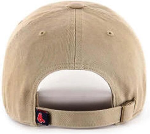 '47 Boston Red Sox Hat Mens Womens Chambray Ballpark Clean Up Adjustable Baseball Cap, Khaki/Beige, One Size in Saudi Arabia