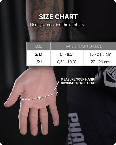 قفازات Phantom Athletics MMA للسجال للرجال - قفازات MMA سوداء 7oz - قفازات ملاكمة MMA بدرجة احترافية - قفازات هجينة للقتال والتدريب، والتصارع in Kuwait