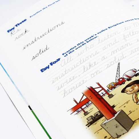 4th Grade Cursive Handwriting Workbook Level D by A Reason For - Learning Workbooks for Kids Age 8-10 - Practice Paper Books for Fourth Grader - Homeschool Resource to Learn Scripture in Kuwait