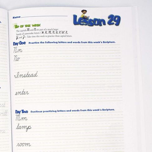 4th Grade Cursive Handwriting Workbook Level D by A Reason For - Learning Workbooks for Kids Age 8-10 - Practice Paper Books for Fourth Grader - Homeschool Resource to Learn Scripture in Kuwait