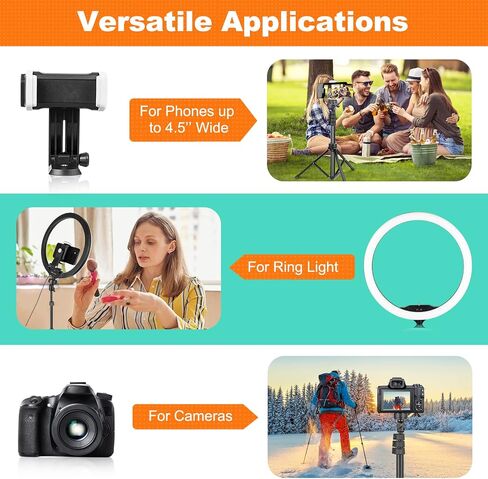 ضوء حلقة UBeesize مقاس 12 بوصة مع حامل ثلاثي القوائم لعصا سيلفي مقاس 62 بوصة، وإضاءة حلقة LED مع حامل وحامل هاتف للتسجيل/المكياج/يوتيوب/تيك توك، متوافق مع الهاتف الخلوي والكاميرا in Saudi Arabia