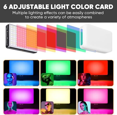 Selfie Light for Phone, 120Pcs LED Phone Light Clip, 5000mAh Rechargeable, 3 Modes Dimmable 2500K-9000K & CRI 95+, Video Fill Light for Camera, Phone, iPad, Laptop, for Makeup, TikTok, Vlog in Saudi Arabia