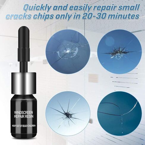 3 pcs Windshield Crack Repair Kit, Automotive Glass Nano Repair Fluid Solution, Car Scratch Remover, Window Screen Repair Kit in Kuwait