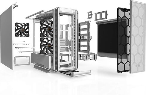 be quiet! Silent Base 802 Window ATX Midi Tower PC Case| 3 Pre-Installed Pure Wings 2 Fans | Sound Insulated | Tempered Glass Window | Black | BGW39 in Saudi Arabia
