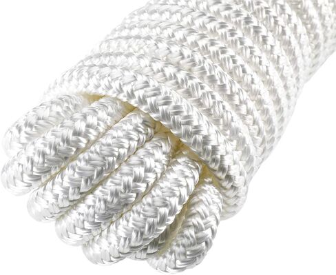 خطوط إرساء مصنوعة من النايلون المضفر المزدوج من Amarine بقوة كسر 3300 رطل (الطول: 15 قدمًا العمق: 3/8 بوصة العيينة: 10 بوصة) 2 حزمة من خطوط رصيف القوارب البحرية لحبال الإرساء حد حمل العمل: 660 رطلاً in Kuwait