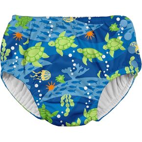 i Play Boys Reusable Absorbent Baby Swim Diapers Light Aqua Blue-Footed Boobies 12 Months