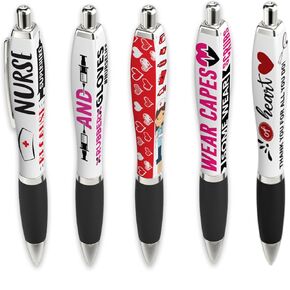 ANINKABOVE Nurse Pens for Work – Funny Nurse Pens 5 Pack – Best Pen for Nurses – Nurse Themed Pens, Desk Accessories, Office Supplies