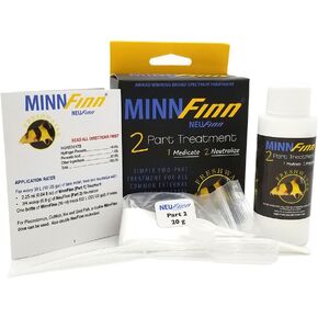 MinnFinn NeuFinn Koi Goldfish Mini ExternaI PARASlTE lNFECTION DlSEASES fIukes M0uth R0t Anchor Wornn FungaI GiII No Water Change Live Plant Compatible Aquarium Fish Food in Kuwait