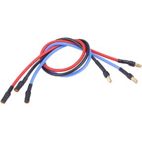 DILWE 3PCS/SET ESC Extension Cable ، Silicone Electronic Andpe Controller Cable ESC Motor مع 3.5 مم موصل RC ملحق